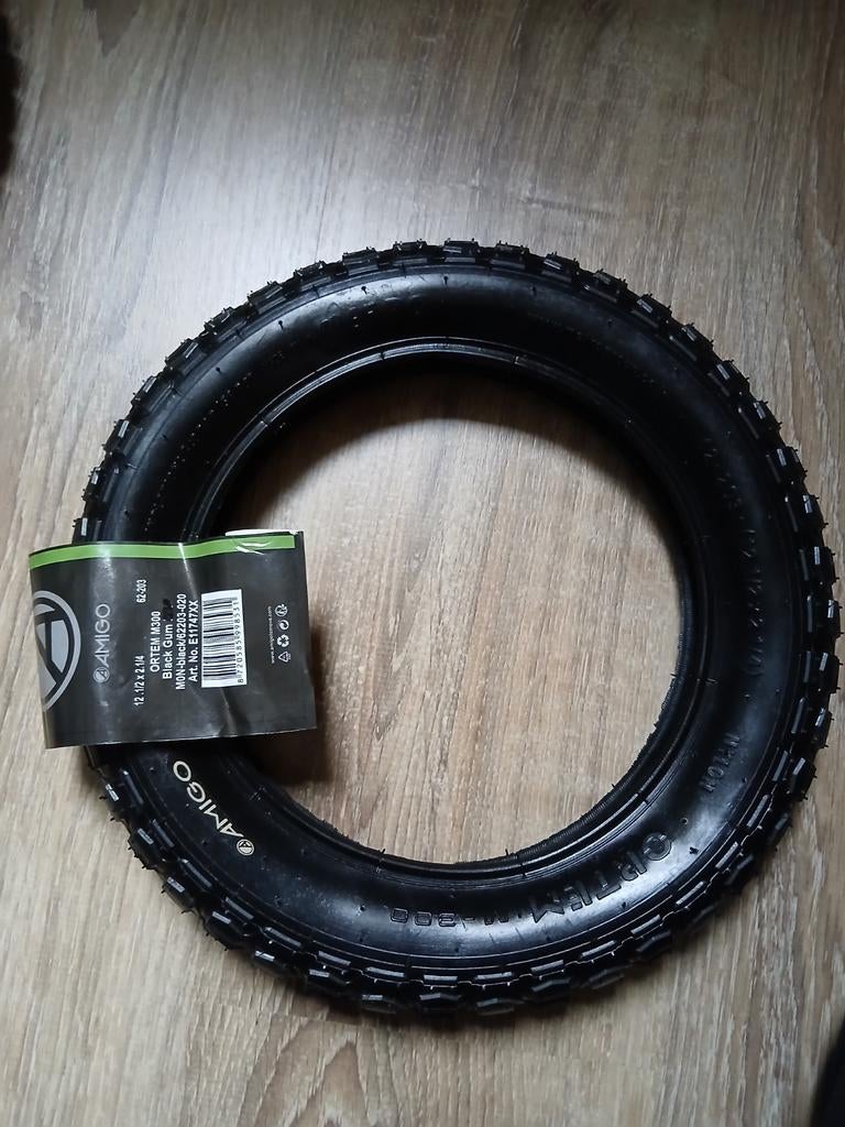 2x Amigo 12 inch binnen- en buitenbanden voor kinderfiets, Fietsen en Brommers, Ophalen, Band, Kinderfiets, Nieuw