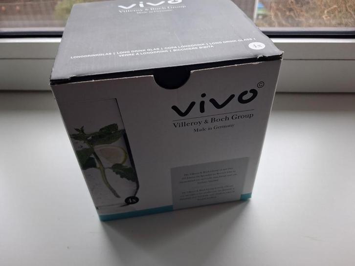 Vivo Villeroy & Boch 4x longdrinkglazen nieuw Albert Heijn, Huis en Inrichting, Keuken | Keukenbenodigdheden, Nieuw, Ophalen of Verzenden