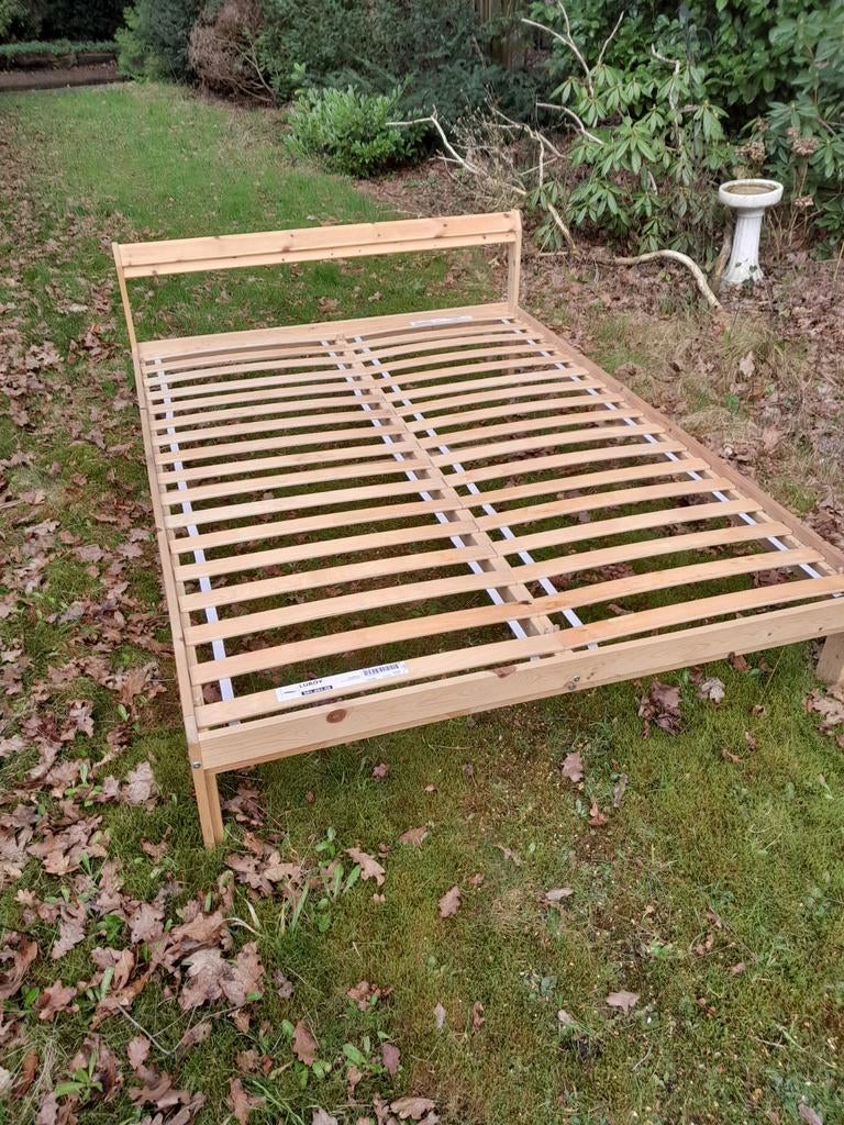 Ikea Neiden bed frame incl. Luröy lattenbodems 140x200 cm, Huis en Inrichting, Slaapkamer | Bedden, Ophalen, Tweepersoons, 140 cm