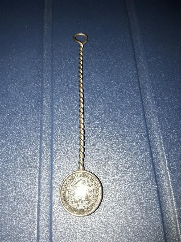 Stil Verzet lepeltje 2,5 cent 1913 Wilhelmina, Verzamelen, Militaria | Tweede Wereldoorlog, Ophalen of Verzenden, Overige soorten