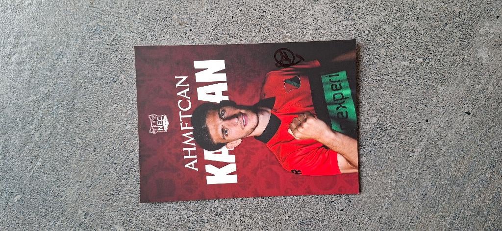 Spelerskaart met handtekening; Ahmetcan Kaplan # NEC 25/26, Ophalen of Verzenden, Nieuw, Overige binnenlandse clubs, Spelerskaart