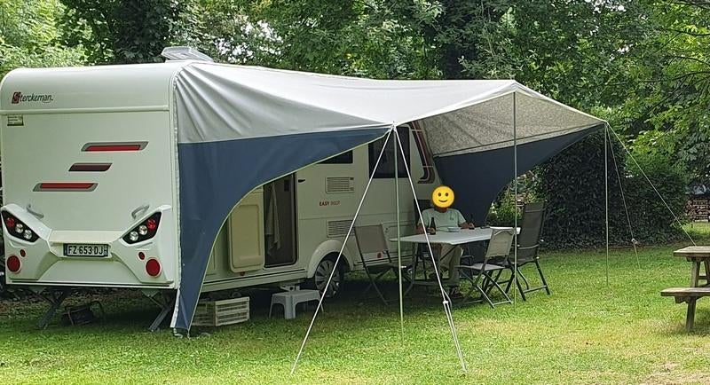 Caravan Sterckeman Easy 390 CP te koop, Vast bed, Sterckeman, 750 - 1000 kg, Tot 4 meter