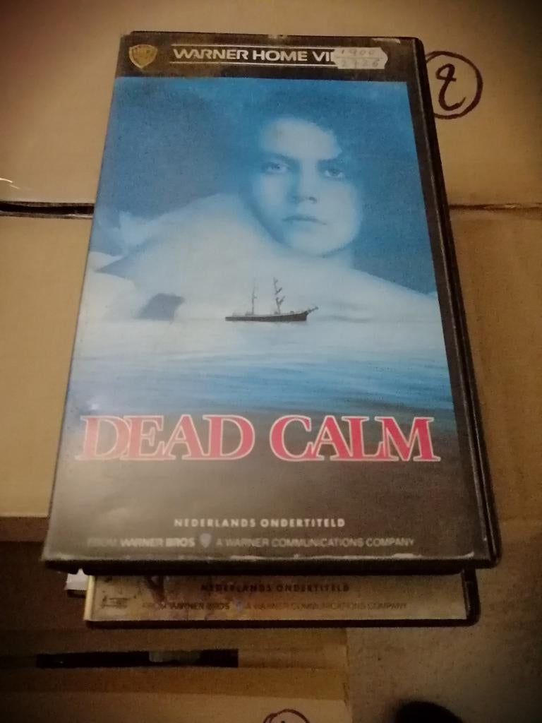 VHS ex-rental - Dead Calm, Cd's en Dvd's, VHS | Film, Vanaf 16 jaar, Ophalen of Verzenden, Gebruikt, Horror
