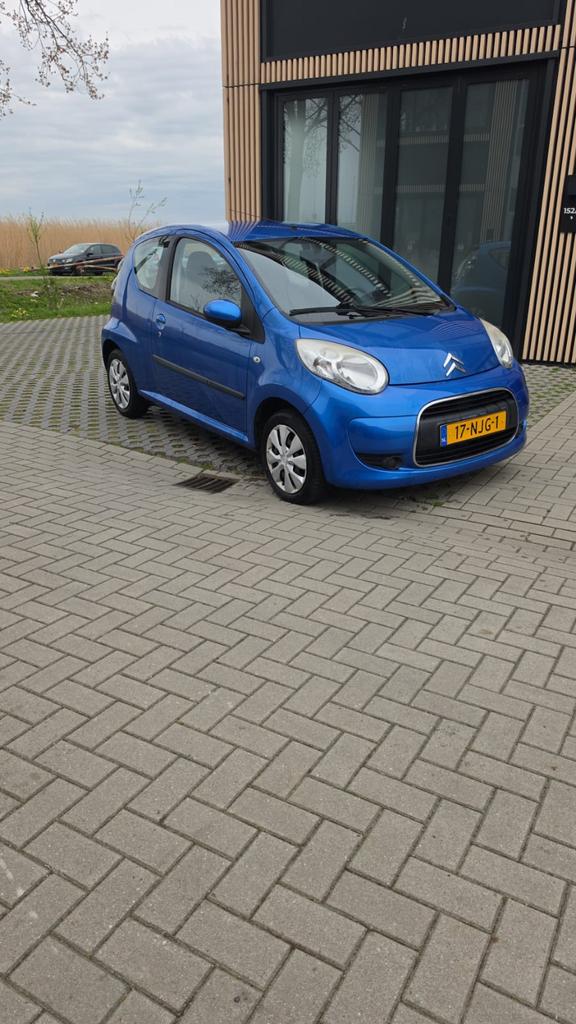 Citroën C1 1.0 3-DRS 2010 Blauw km 111.000 nap, Voorwielaandrijving, C1, 68 pk, Origineel Nederlands