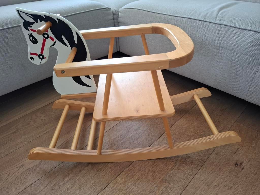Houten hobbelpaard, Kinderen en Baby's, Speelgoed | Hobbelfiguren, Ophalen, Zo goed als nieuw
