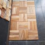 Hardhouten TAPIS VLOER STROKENPARKET VLOEREN TEAKHOUT!, Ophalen of Verzenden, Nieuw, 75 m² of meer