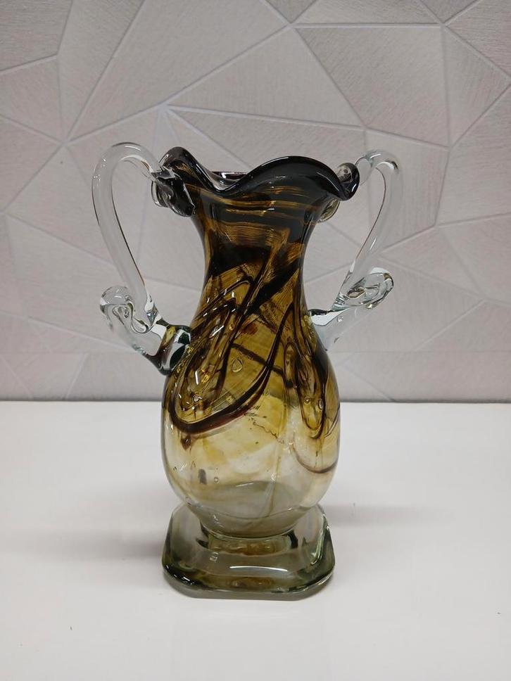 Vaas gekleurd, Antiek en Kunst, Antiek | Glas en Kristal, Ophalen of Verzenden