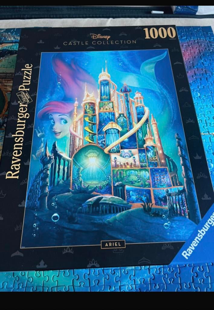 Ravensburger Disney Castle Serie puzzel 1000 stukjes Ariel, Ophalen of Verzenden, 500 t/m 1500 stukjes, Zo goed als nieuw