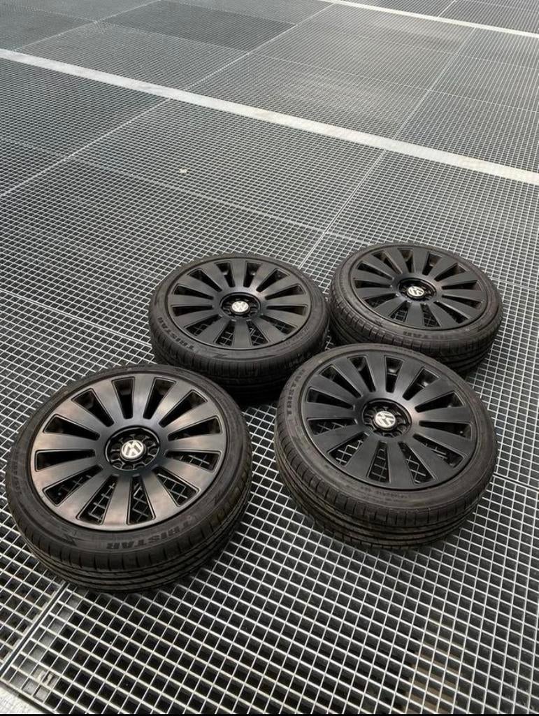 19 Inch A8 S8 4E Velgen matzwart gepoedercoat, Auto-onderdelen, Gebruikt, Velg(en), 235 mm, Zomerbanden