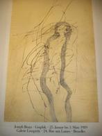 1989 Joseph BEUYS GRAPHIK VTG affiche Lempertz expo Brussel, Ophalen of Verzenden