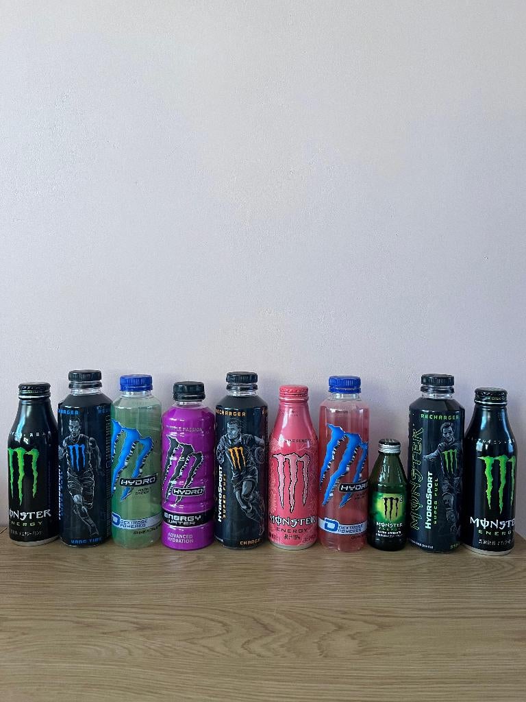 Monster energy flessen verzameling, Ophalen of Verzenden, Zo goed als nieuw, Overige