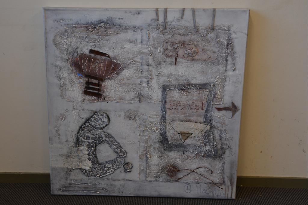 Groot schilderij van Jeanne Beenackers: Abstract, Antiek en Kunst, Kunst | Schilderijen | Klassiek, Ophalen of Verzenden