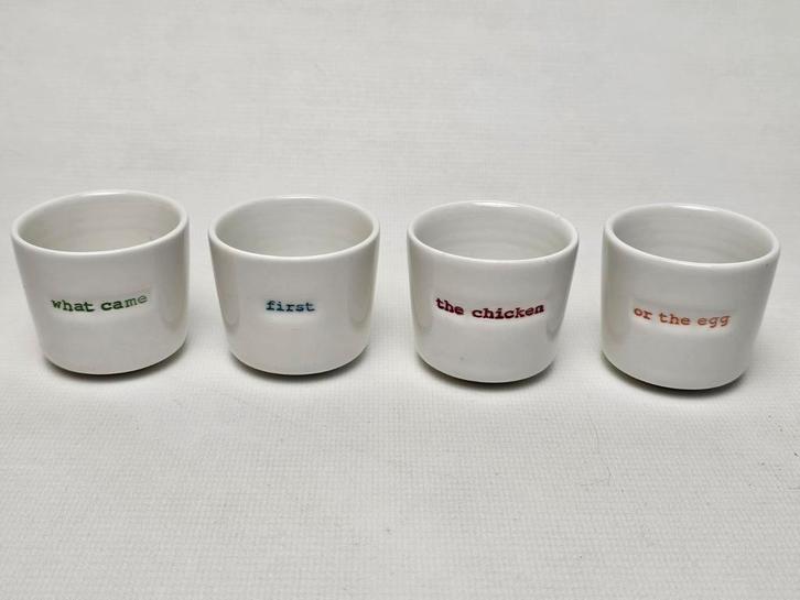 # Keith Brymer Jones Eierdopjes Set Egg Cup Set, Huis en Inrichting, Keuken | Servies, Overige typen, Overige stijlen, Porselein