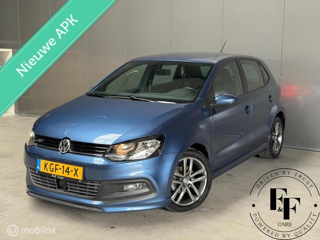 Volkswagen Polo 1.2 TSI Original Full R Line IN en UIT, Stof, Gebruikt, 4 cilinders, Blauw