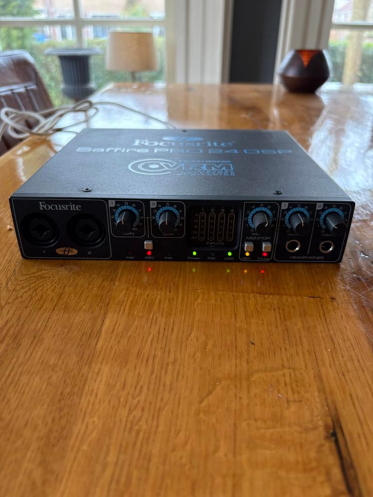 Focusrite Saffire PRO 24 DSP Firewire Audio Interface, Muziek en Instrumenten, Mengpanelen, Gebruikt, 5 tot 10 kanalen, Microfooningang
