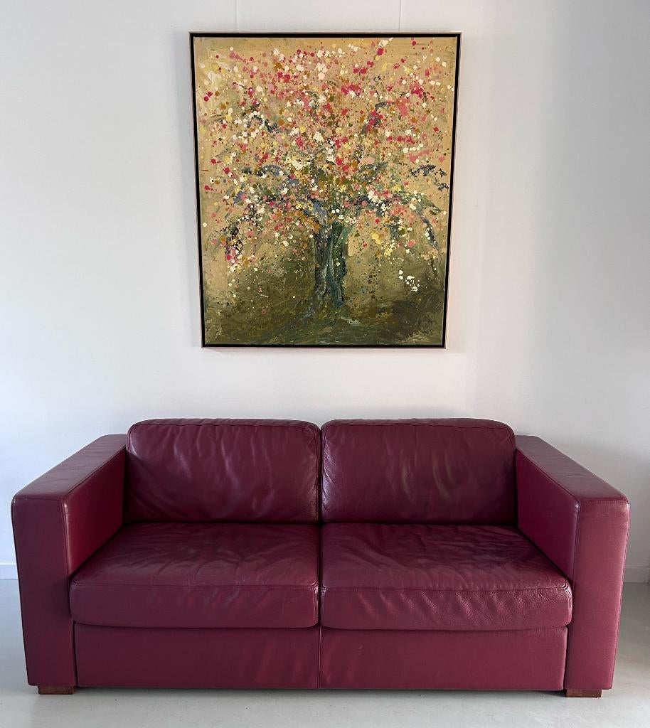 Twee leren design banken, 2 + 2,5 zits, zeer goede staat, Ophalen, 150 tot 200 cm, Tweepersoons, Zo goed als nieuw