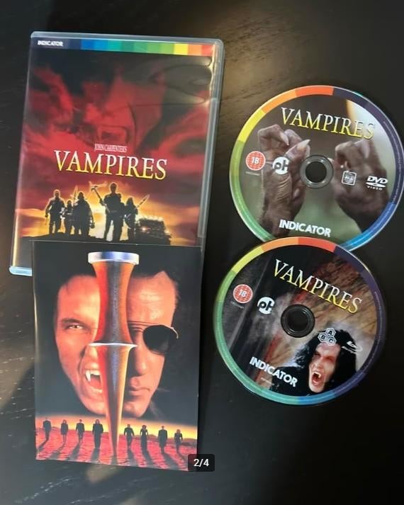 SALE🚩John Carpenter's Vampires, Limited Edition Blu-ray+DVD, Ophalen of Verzenden, Zo goed als nieuw, Horror