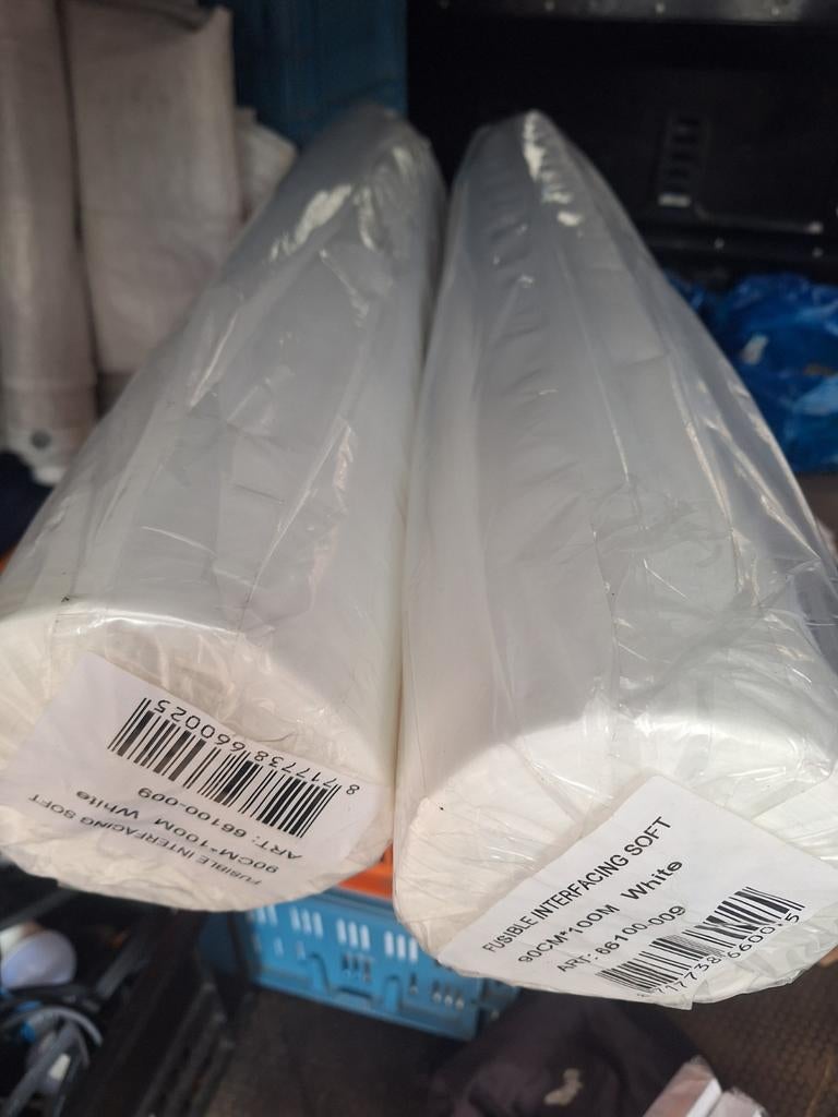 Vlieseline 90CM*100M - Zachte Fusible Interfacing, Hobby en Vrije tijd, Overige materialen, 120 cm of meer, Wit, Nieuw