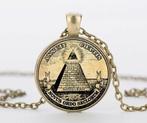 Illuminati ketting (vrijmetselarij vrijmetselaar masonic), Verzenden, Nieuw, Overige materialen