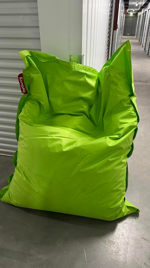 Fatboy zitzak lime groen 180x137cm - Zo goed als nieuw, Huis en Inrichting, Zitzakken, Ophalen, Zo goed als nieuw, Groen, Zitzak