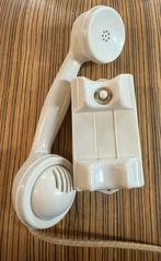 Vintage telefoonhoorn meeluisterhoorn wit bakeliet, 1 handset, ., Ophalen of Verzenden, .