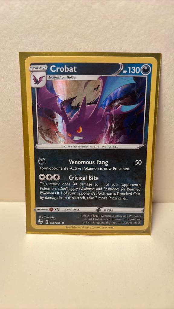 Crobat 105/195 Silver Tempest holo pokemon kaart, Ophalen of Verzenden, Nieuw, Boosterbox