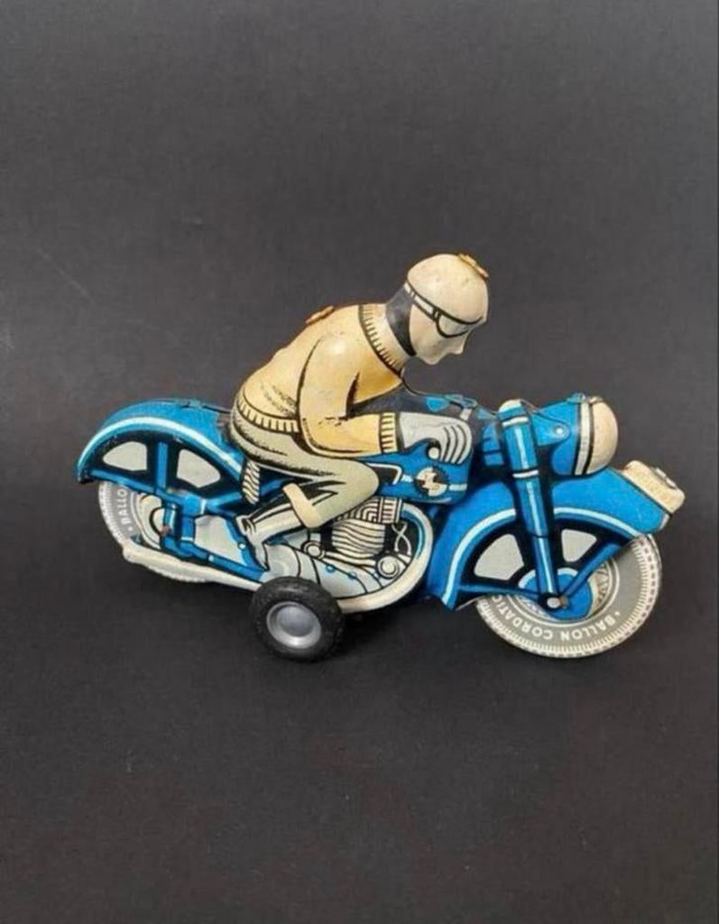 Wind-Up Toy, Motorrijder Jaren ‘70, Antiek en Kunst, Antiek | Speelgoed, Ophalen of Verzenden