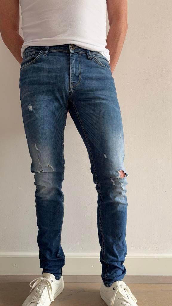 PureWhite ripped jeans, Ophalen of Verzenden, Gedragen, Blauw, W32 (confectie 46) of kleiner