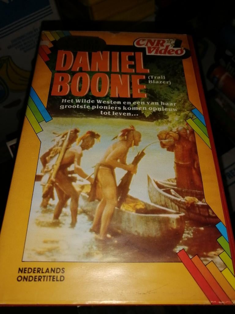 VHS ex-rental - Daniel Boone, Cd's en Dvd's, VHS | Film, Vanaf 16 jaar, Ophalen of Verzenden, Gebruikt, Horror
