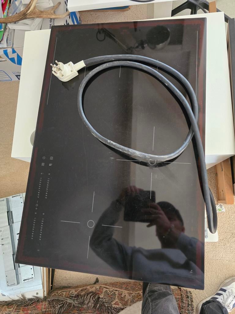 Ikea HÖGKLASSIG inductiekookplaat, Witgoed en Apparatuur, Kookplaten, Ophalen, Gebruikt, 4 kookzones, Inbouw