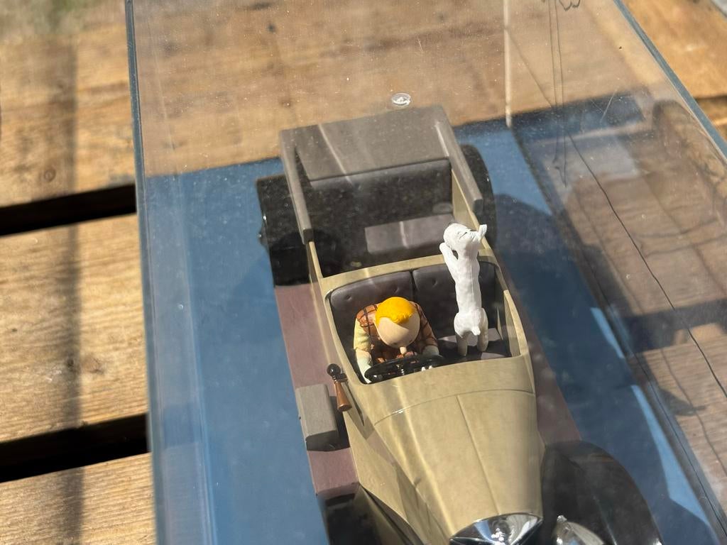 Kuifje Mercedes met Bobbie Auto 1 : 24, Verzamelen, Beeldje of Figuurtje, ., Ophalen of Verzenden, Zo goed als nieuw