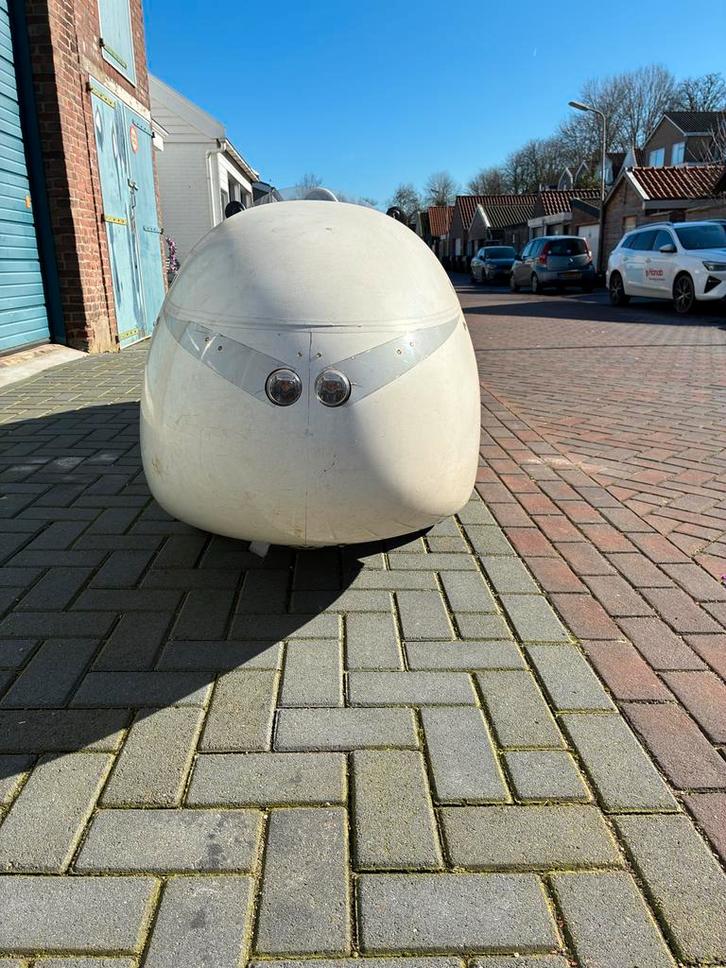 Quest velomobiel wit - Rijdt geweldig, compleet met extra's, Fietsen en Brommers, Fietsen | Ligfietsen, Gebruikt, Overige merken