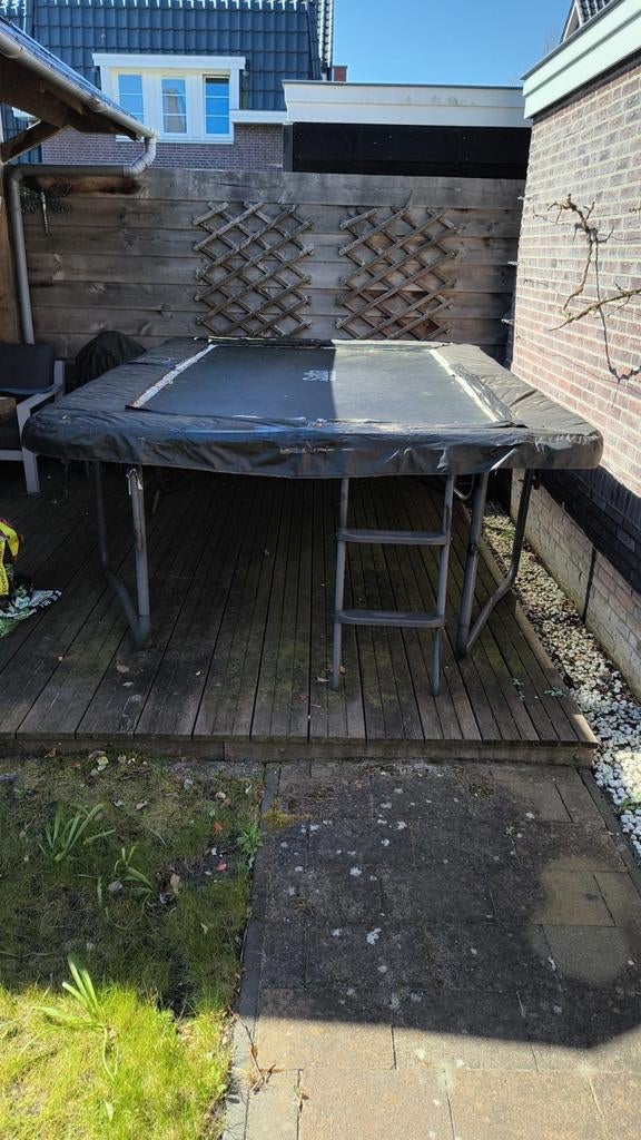 salta premium black edition trampoline 305x214, Kinderen en Baby's, Speelgoed | Buiten | Trampolines, Ophalen, Gebruikt