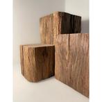 Handgemaakte 19e-eeuws eiken sokkels / zuilen – 14x14 cm, Verzenden, Nieuw