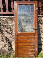 Hard houten buitendeur, Ophalen, Gebruikt, 80 tot 100 cm, Minder dan 200 cm