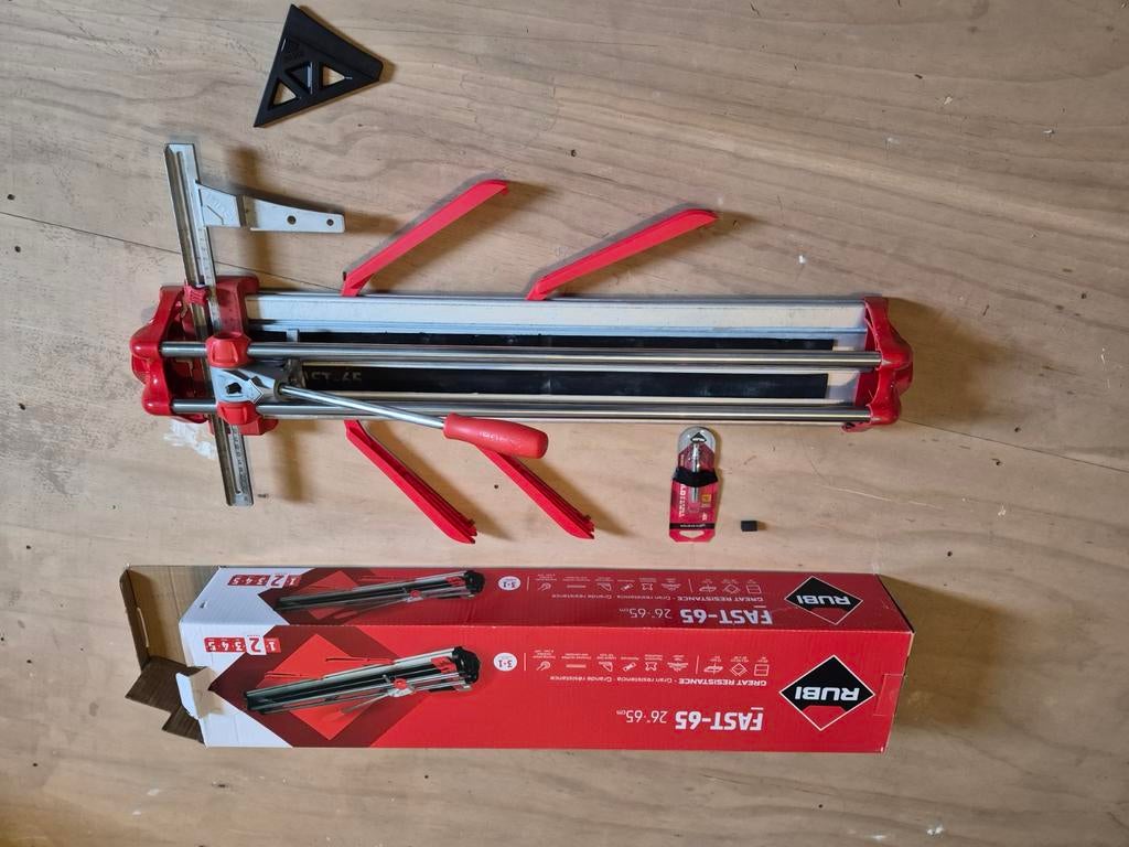 Rubi Fast-65 tegelsnijder met 6mm en 10mm wieltjes, Ophalen of Verzenden