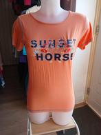 Zalm, salmon Horka Playa T-shirt maat S en L, Dressuur, Nieuw, Ophalen of Verzenden, Info@horka.com
