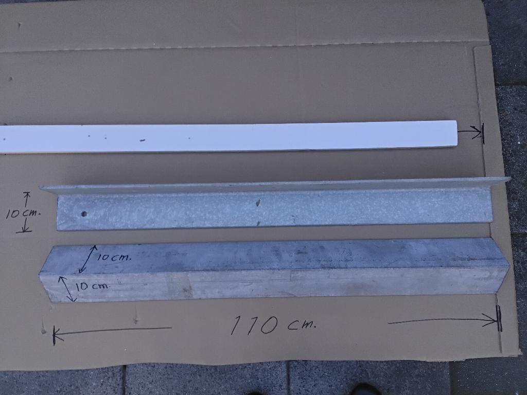 Stalen latei verzinkt, Doe-het-zelf en Verbouw, Ophalen, Zo goed als nieuw, IJzer