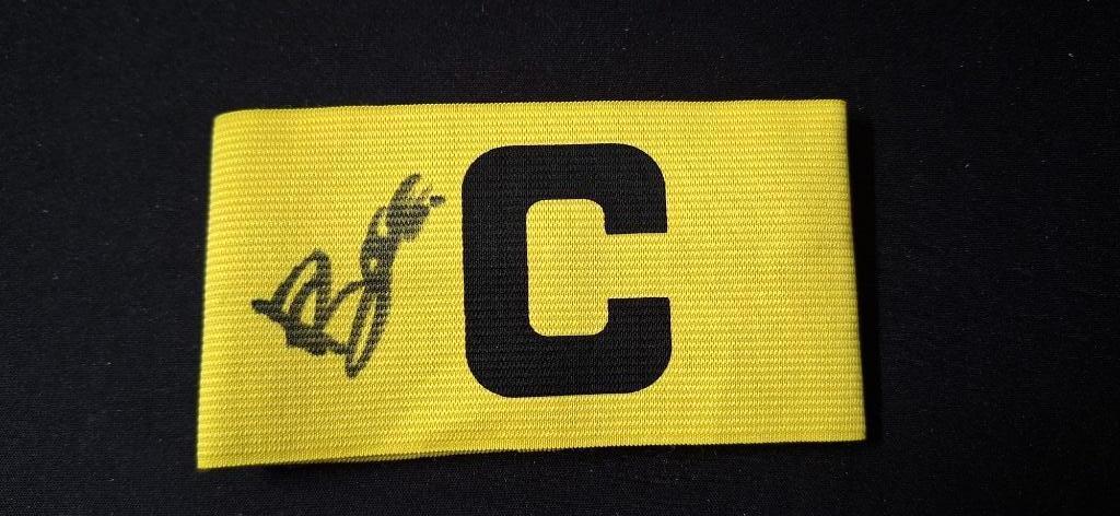 Aanvoerdersband met handtekening; Youri Baas # Ajax, Verzamelen, Sportartikelen en Voetbal, Ophalen of Verzenden, Nieuw, Ajax