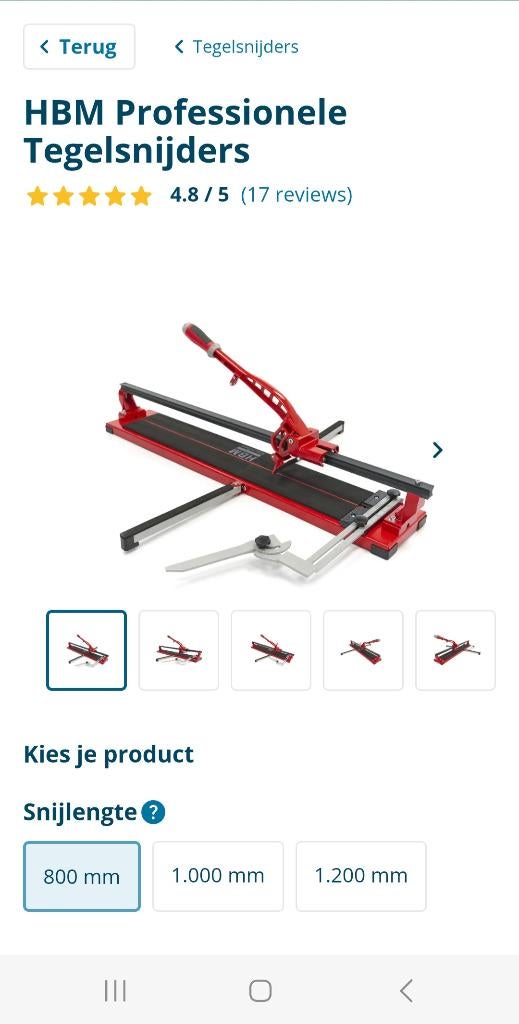 Tegelsnijder, Ophalen of Verzenden, Zo goed als nieuw