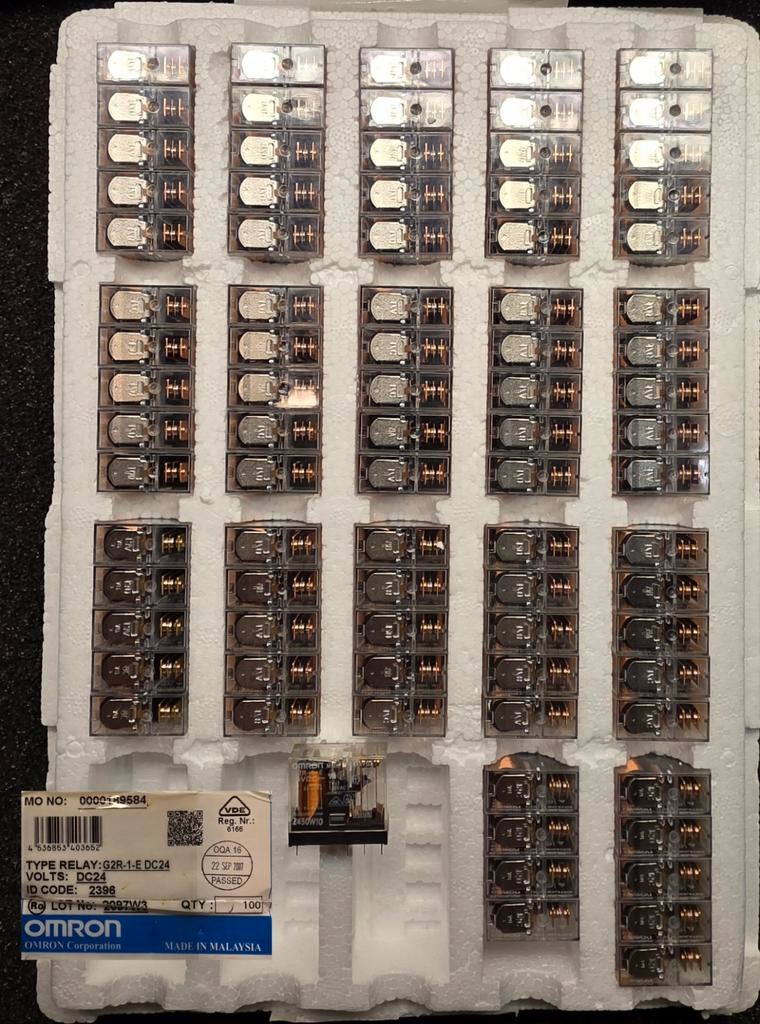 Omron Relais 85 stuks G2R-1-E. DC24, Hobby en Vrije tijd, Elektronica-componenten, Ophalen of Verzenden