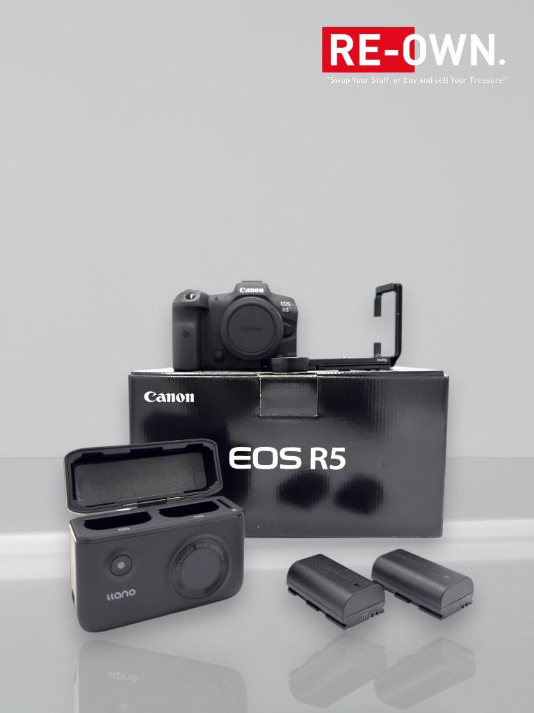 Canon Eos R5 body (topstaat + veel extra’s)