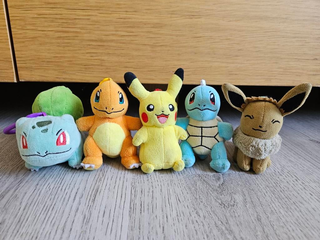 Plushe Pokemon clip-on sleutelhangers, Overige merken, Overige typen, Ophalen of Verzenden, Zo goed als nieuw