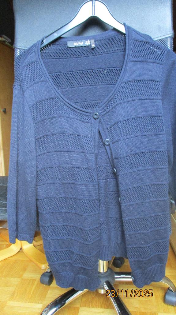 blauw vest, Blauw, Maat 42/44 (L), Ophalen of Verzenden, Blue el
