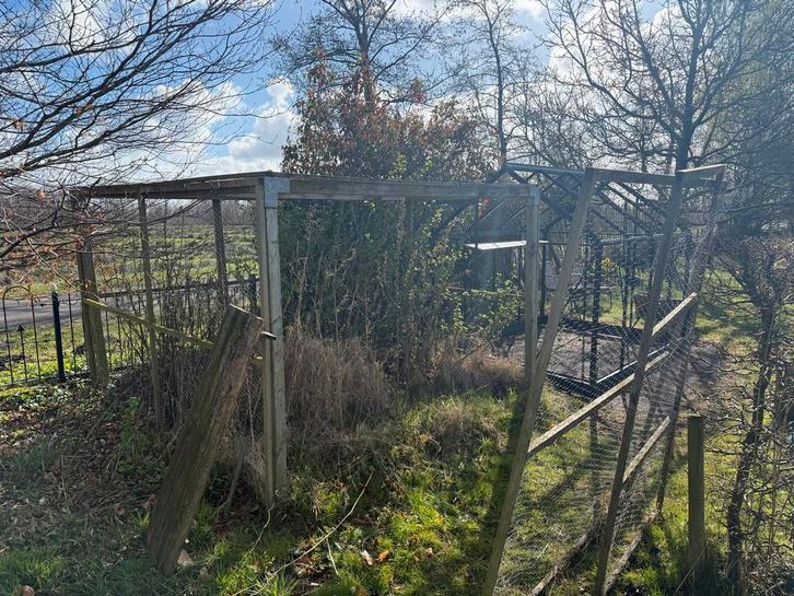 Bessenkooi/fruitboomkooi, vogelwerend, hout, met deur, Tuin en Terras, Kassen, Gebruikt, Overige materialen, Ophalen