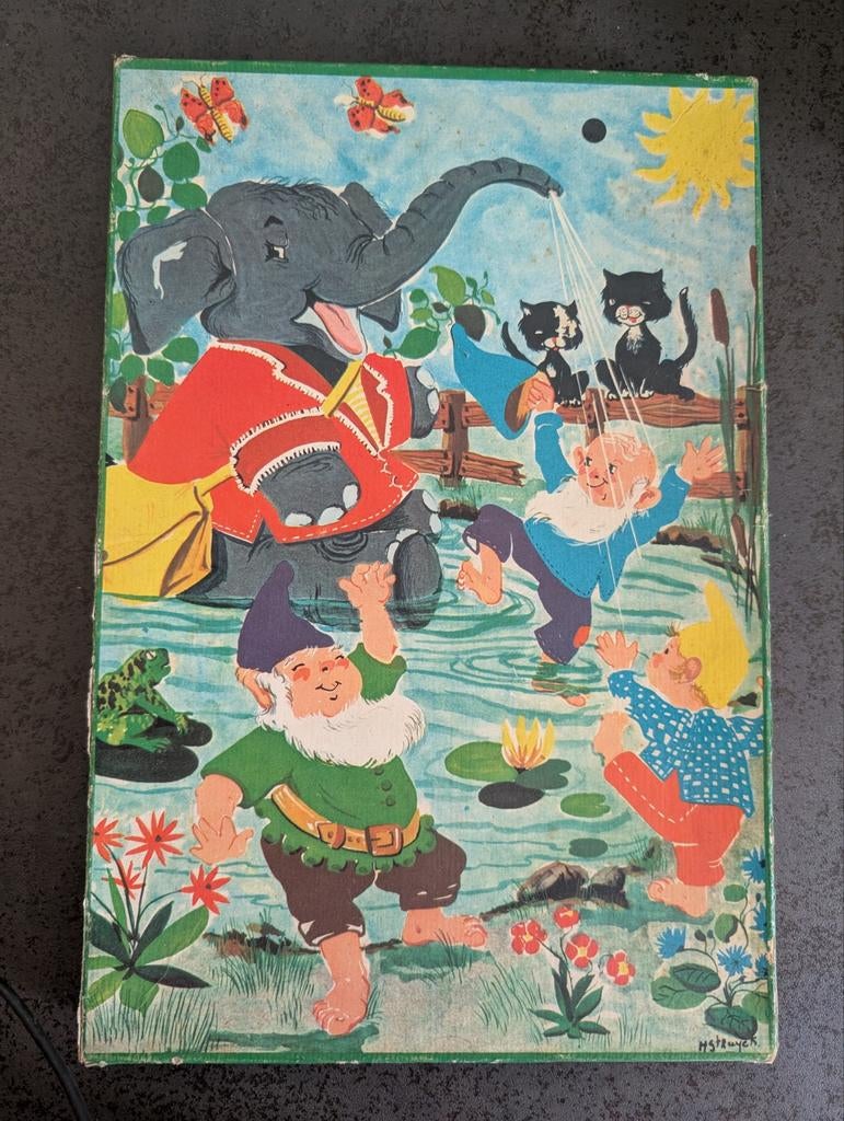 Vintage houten puzel, Ophalen of Verzenden