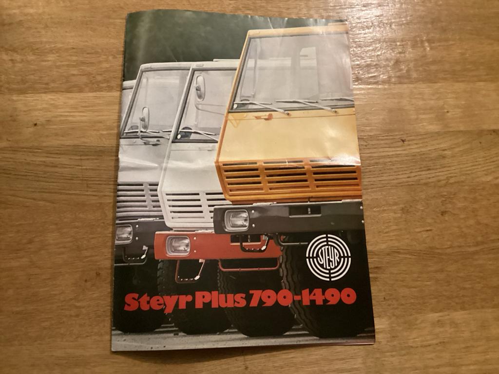 Steyr Plus 790-1490 Vrachtwagen Brochure, Ophalen of Verzenden, Gelezen, Overige merken