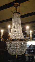 oude bronze vergulde luster empire stijl, Antiek en Kunst, Antiek | Lampen, Ophalen