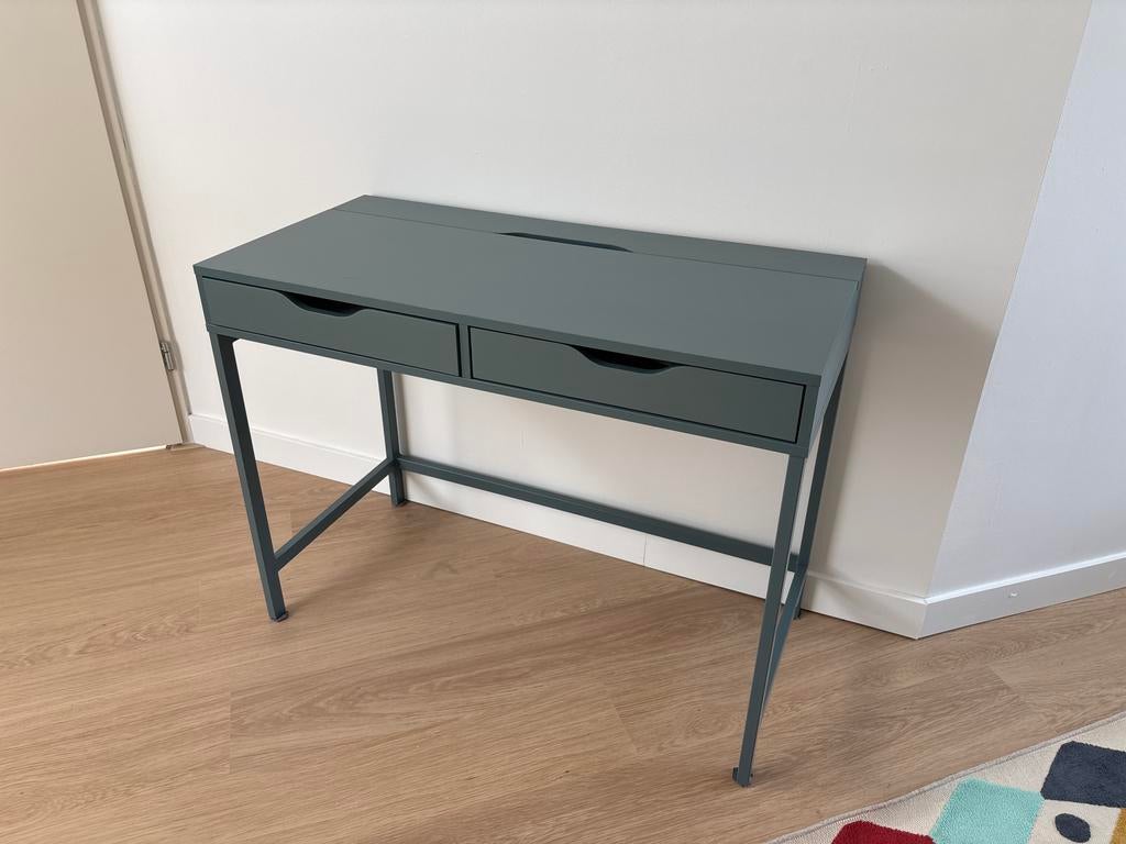 Ikea bureau Alex, Huis en Inrichting, Bureaus, Ophalen, Gebruikt, Met lades, Metaal