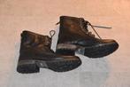 mooie zgan zwarte leren boots Kiomi maat 41, Zwart, Ophalen of Verzenden, Zo goed als nieuw, Kiomi